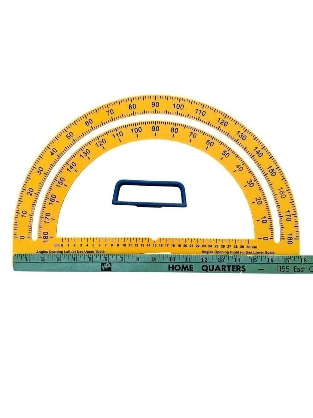 Learning Resources Safe T Protractor Triangle Big Ruler Geometry Tool Homeschool - Picture 10 of 15